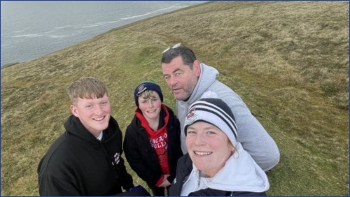 Cara and her family in training!