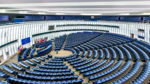 Empty EU Parliament 